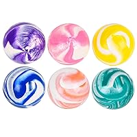 Rhode Island Novelty 1.85 Inch Two Color Marble Hi-Bounce Balls One Dozen Per Order