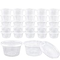 Habbi 24 Pack 8oz Slime Containers with Lids Plastic Jars Containers for Slime W