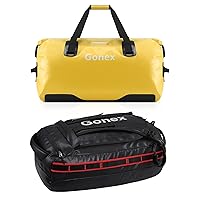 Gonex 60L Large Waterproof Duffle & 60L Water Repellent Duffel Bag