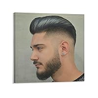 Posters Barbershop Posters Hair Salon Men's Youth Perm Hair Dyeing Hair Salon Hair Art Design Posters Canvas Art Poster Picture Modern Office Family Bedroom Living Room Decorative Gift Wall Decor 2