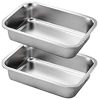US stainless steel flat baking pan [2-pack]