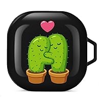 Cartoon Cactus Hug Pattern Printed Bluetooth Case Cover Hard PC Headset Protective Shell for Samsung Headset