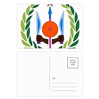 Djibouti Djibouti National Emblem Postcard Set Birthday Mailing Thanks Greeting Card