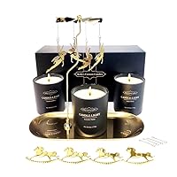Birthday Gifts for Women,Friendship,Gifts for Mom,Holiday Gifts for Women,Perfect Rotatable Candles (Angel+Carousel) Gifts for Mom,Sister,and Friends,Mother's Day,Anniversary,Christmas.