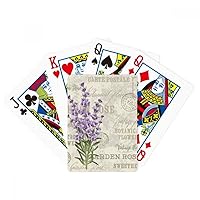 Purple Lavender Flower Plant Poker Playing Magic Card Fun Board Game
