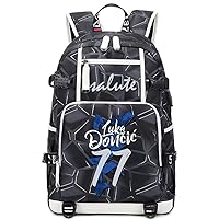 Basketball Player D-oncic Individualized Laser Mechanical Laptop Multifunction Backpack Travel Daypack Fans Bag