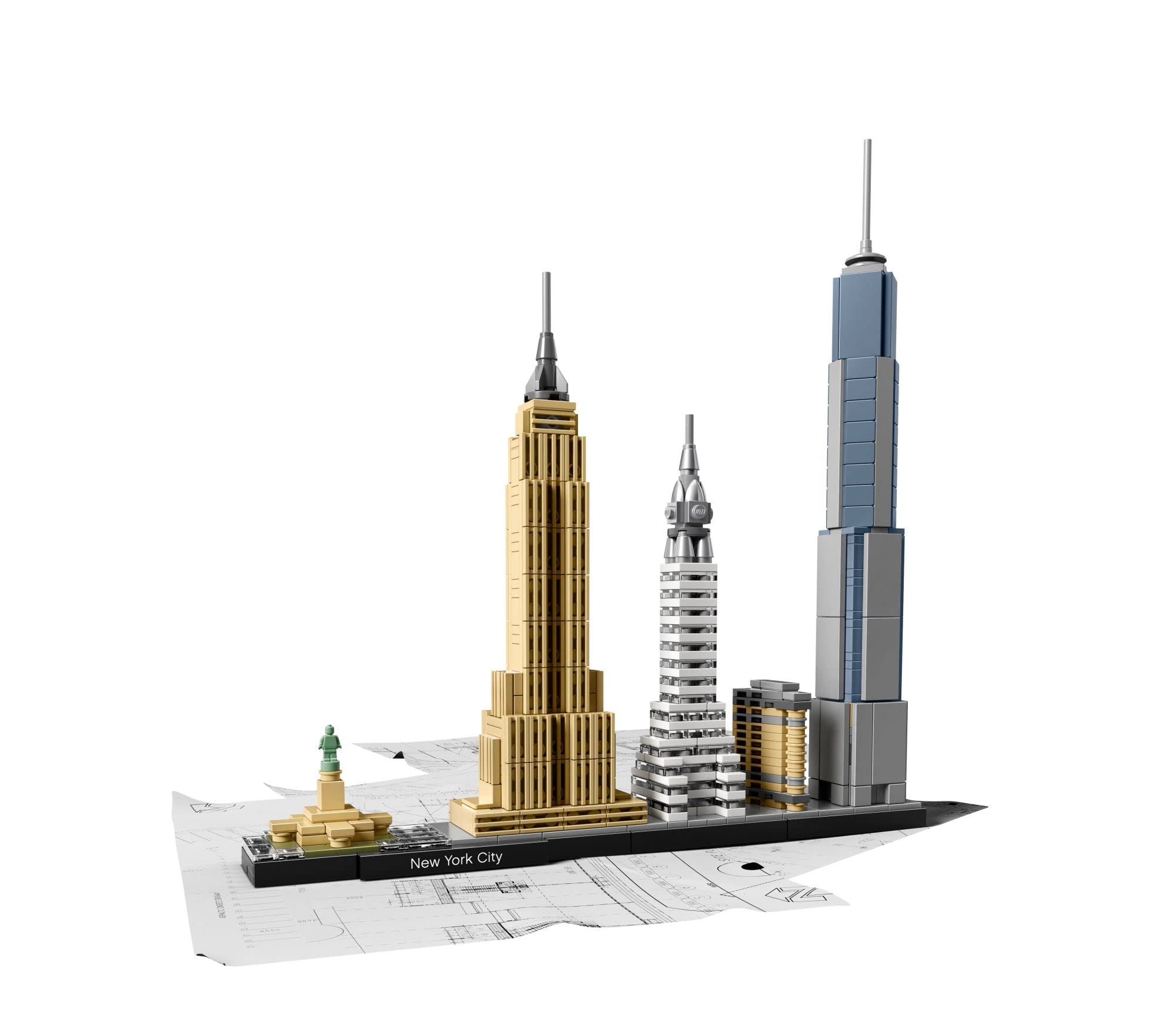 LEGO Architecture New York City Skyline 21028, Collectible Model Kit for Adults to Build, Creative Activity, Home Décor Gift Idea