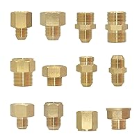 nezih Brass Thread Connector M14 M18 M22 Male Female Transitional Coupling Water Faucet Kitchen Bathroom Fittings 1Pcs (Color : E)