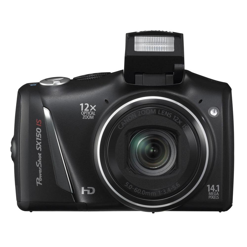 Canon PowerShot SX150 IS 14.1 MP Digital Camera with 12x Wide-Angle Optical Image Stabilized Zoom with 3.0-Inch LCD (Black) (OLD MODEL)
