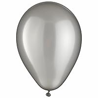 Silver Pearl Latex Balloons - 9
