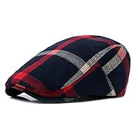 Design Life Bar Newsboy Men's Camo Cotton Classic Adjustable Cap Flat Soft Hunting Golf Hat