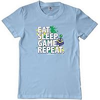 Threadrock Big Boys' Eat Sleep Game Repeat Youth T-Shirt