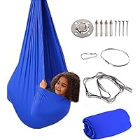 Sensory Swing for Kids with Special Needs (Hardware Included) Therapy Swing Cuddle Swing Indoor Outdoor Kids Swing Hammock for Child & Adult with Autism, ADHD, Aspergers, Sensory Integration