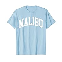 Preppy Trendy Malibu California CA Font T-Shirt