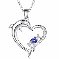Mothers Day Gifts for Mom - 925 Sterling Silver Birthstone Necklace for Mother | Mother Birthday Gifts | Mom Gifts from Daughter | Jewelry Gifts for Mom