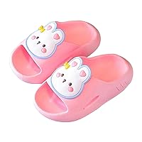 Toddler Kids Slides Sandals Bunny Beach Pool Shower Slides Anti-Slip Home Bath Slippers Cute Summer Outdoor Shoes