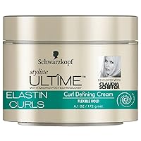 Schwarzkopf Styliste Ultime Elastin Curls Hair Cream, 6.1 Ounce