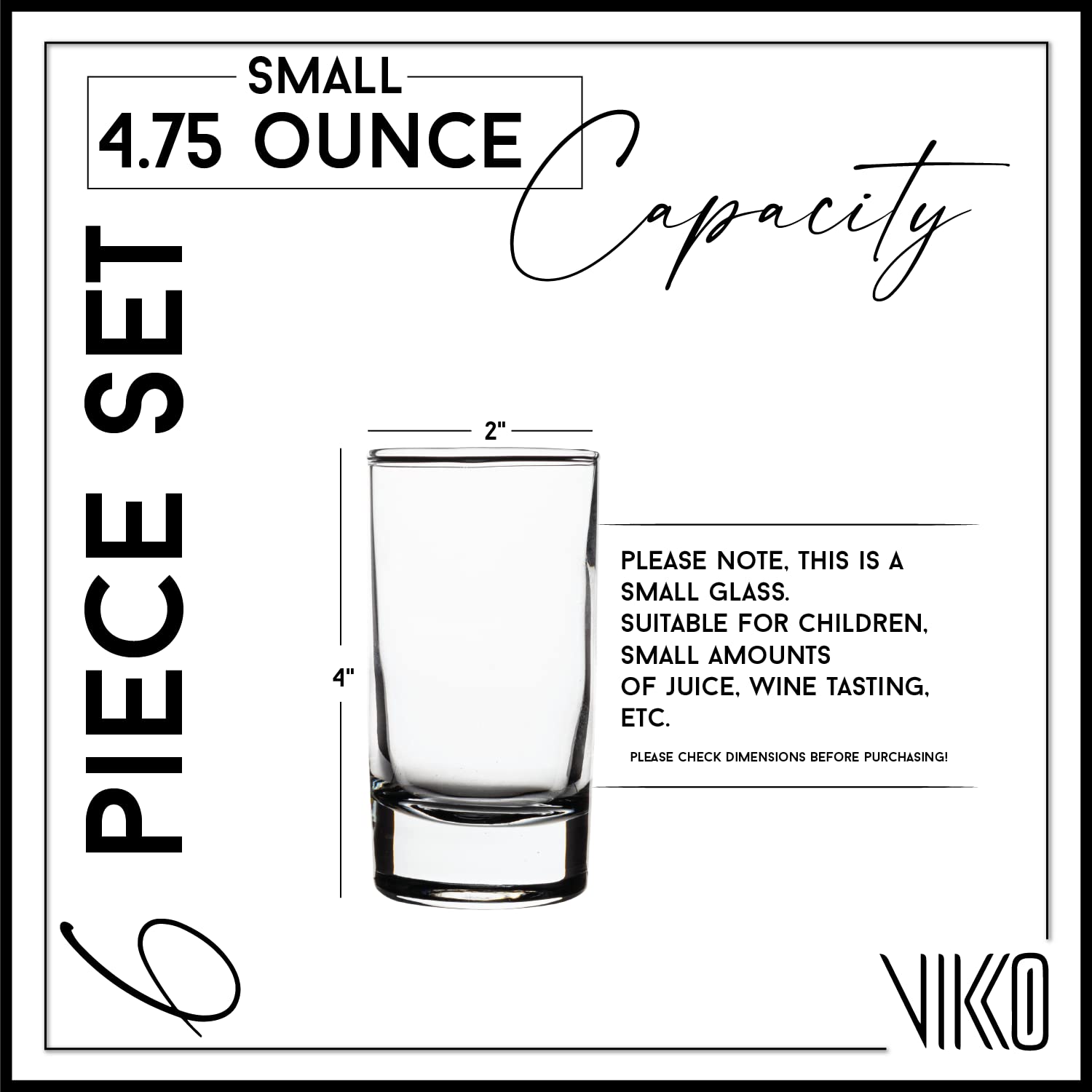 Vikko 9 Ounce Drinking Glasses: Highball Kitchen Glassware - For Orange  Juice, Water, Soda, etc. -Th…See more Vikko 9 Ounce Drinking Glasses:  Highball