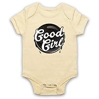Unisex-Babys' Good Girl Slogan Baby Grow