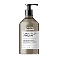 L'Oréal Professionnel Molecular Repair Shampoo | For Extremely Dry Damaged Hair | Peptides Bonder | Amino Acids | Repair Hair & Restore Strength | Strengthening Bonds | Sulfate-Free