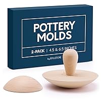 2-Pack Pottery Molds | Create Bowls & Plates | Includes 4.5