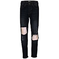 Kids Girls Skinny Jeans Denim Ripped Frayed Stretchy Fashion Pants Jeggings 5-13