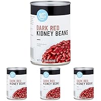 Amazon Brand - Happy Belly Dark Red Kidney Beans, 15 ounce (Pack of 4)