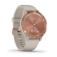 Garmin Vivomove Stylish Hybrid Smart Watch with Analogue Hands & OLED Display for Slim Wrist Sports Apps & Fitness Health Data Waterproof 5-Day Battery Life
