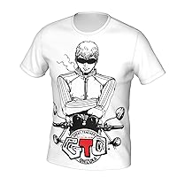 Anime T Shirts Great Teacher Onizuka Men's Summer Cotton Tee Crew Neck Short Sleeve Clothes