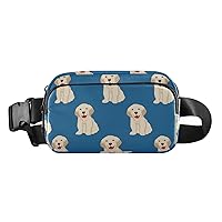 Labrador Golden Retriever Dog Fanny Pack for Women Men Belt Bag Crossbody Waist Pouch Waterproof Everywhere Purse Fashion Sling Bag for Running Hiking Workout Travel