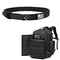 DBTAC Diaper Backpack for Men + Tactical EDC Belt (Black)