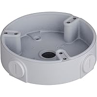 Dahua PFA137 Junction Box Material: Aluminum,Color: White,Dimension: ?122mm33.8mm,Weight: 0.18Kg