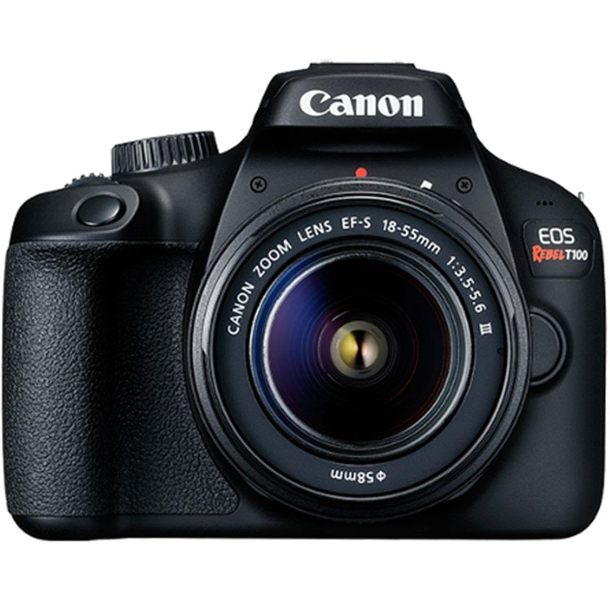 Canon EOS Rebel T100 Camera with EF-S 18-55mm f/3.5-5.6 is II Lens, Compact DSLR Digital Camera Quality 18 MP Photos & Full HD Videos, Full Frame Sensor Size (New)