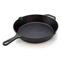 Cast iron cookware/csat iron round fry pan (Color : White, Sheet Size : 25.x43.5.x55cm)