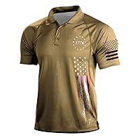 Mens Shirts,Short Sleeve Plus Size Printed Top Vintage Summer Blouse Outdoor T Shirt Button Casual Tees