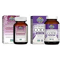 Garden of Life Heart Resveratrol Supplement & Zinc Supplements 30mg High Potency Raw Zinc and Vitamin C Multimineral Supplement