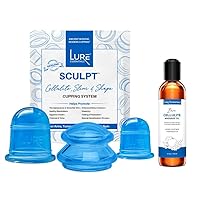 Sculpt and Bare Oil Bundle, Effective Anti Cellulite Cupping Massage Set, Release Fascia Adhesions for Smoother and Even Skin Tone