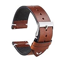 For Rox Classic watchband Italian vintage oil wax watch band 20mm 22mm quick release bracelet Genuine leather strap