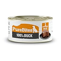 PureBites Duck Pates for Dogs, only 1 Ingredient, case of 12