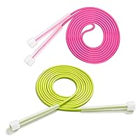 2pcs Plastic Handle Jump Rope Adjustable Length Skipping Rope Outdoor Fun Activity Children Jump Skip Rope Exercise Tool Adjustable Skipping Rope Nonslip Grip Jump Rope Fun Kid Exercise Toy