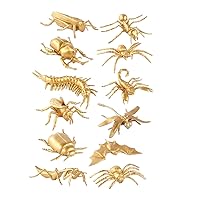 ERINGOGO 12pcs Insect Toy Realistic Animal Figures Bugs Cake Toppers Fairy Garden Animals Mantis Figurine Lifelike Bugs Bee Figurine Beetle Model Plastic Mini