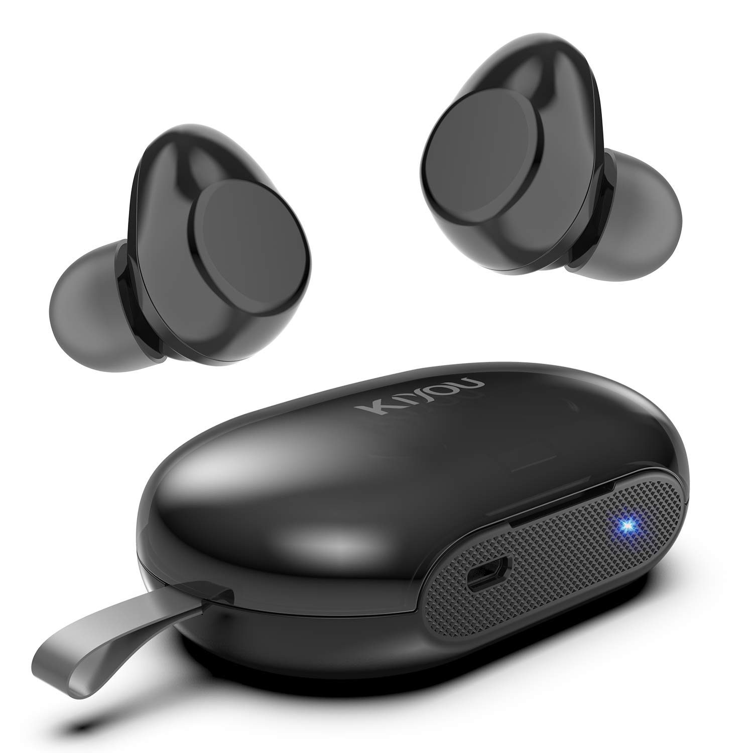 True Wireless Earbuds,Bluetooth 5.0 Earphones,Waterproof Sports Headphones with Touch Control, Mini EarbudsAAC AudioSiri Voice Assistantwith Built-...