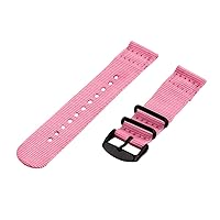 Clockwork Synergy - 20mm 2 Piece Classic Nato PVD Nylon Pink Replacement Watch Strap Band