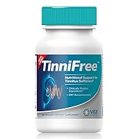 Tinnitus Relief Formula - Tinnifree with Clinically Studied Ingredients. Powerful Effective Formula to Improve Inner Ear Circulation & Help Stop Ringing in the Ears , ENT Recommended. 60 ct.