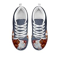 Artist Unknown Brittany Dog Print Men's Casual Running Shoes