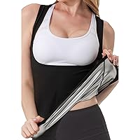 Sweat Vest For Women Weight Loss Sweat Workout Tank Top Slimming Sauna Shirt, Heat Trapping Sweat Compression Vest