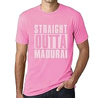 Men's Graphic T-Shirt Straight Outta Madurai Eco-Friendly Limited Edition Short Sleeve Tee-Shirt Vintage