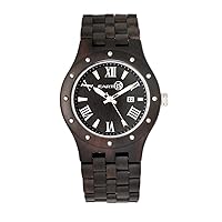 Inyo Bracelet Watch w/Date - Dark Brown