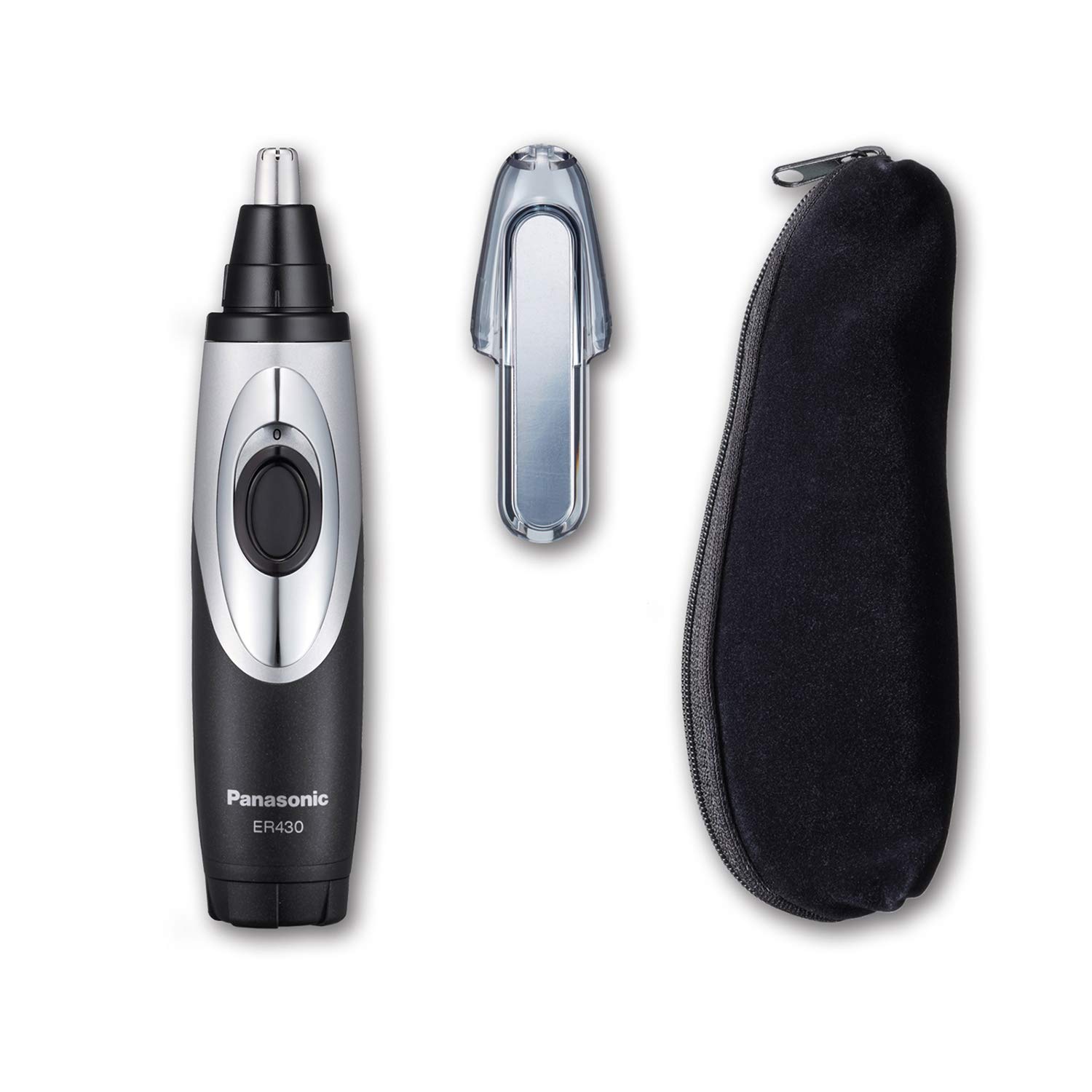 Panasonic ER430K Nose, Ear and Facial Hair Trimmer Wet/Dry with Vacuum Cleaning System
