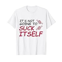 Funny Peppermint Sucking Christmas Adult Humor Pun Joke Gift T-Shirt